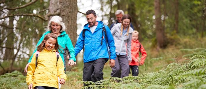 family walk all trails