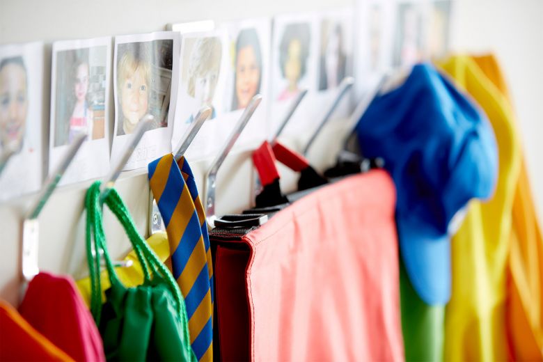 cloakroom at school