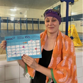 Kayleigh 10km swim challenge
