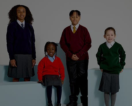 secondary and primary children wearing uniform