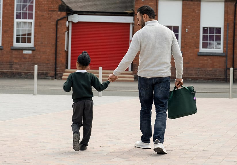 parent child uk school uniform