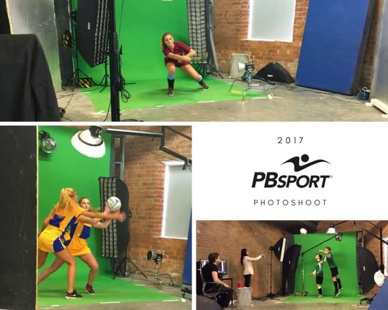behind the scenes greenscreen sportswear photoshoot