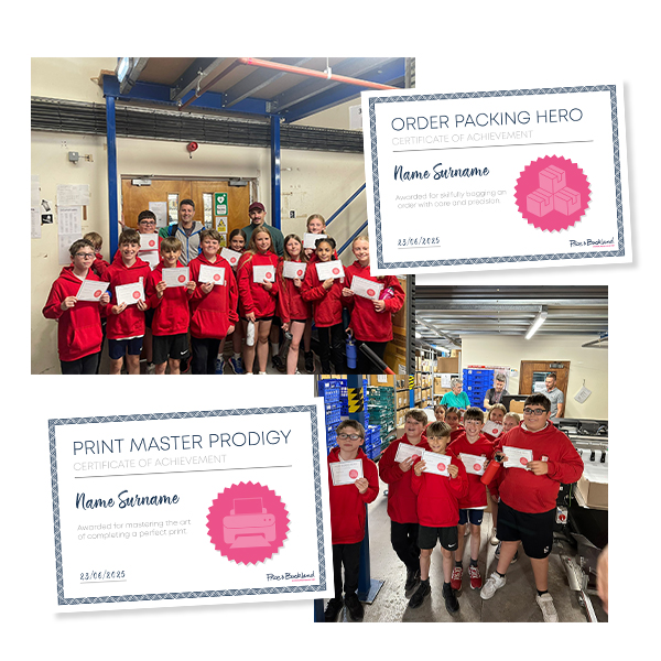 prizes certificates group photo
