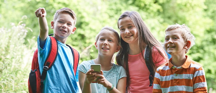 geocache finding children