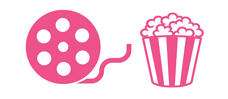 cinema popcorn movie illustration