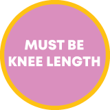 Sticker - Must Be Knee Length