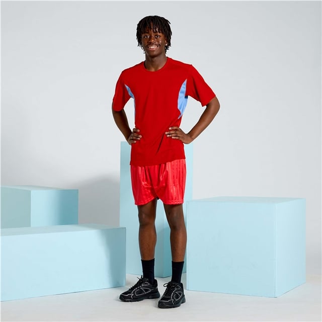 Red Shadow Stripe PE Shorts