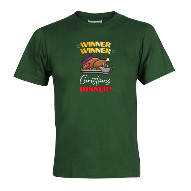 Winner Winner Christmas Dinner T-Shirt - Adult