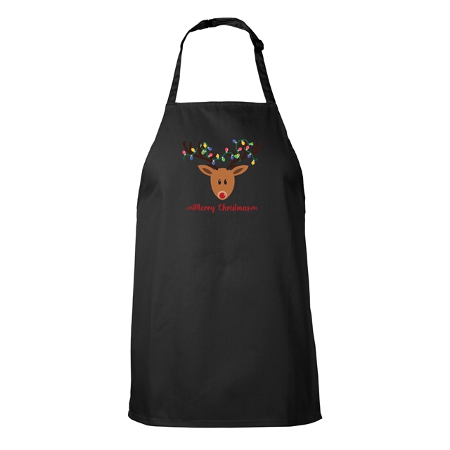 Reindeer Fairy Lights Christmas Apron - Child
