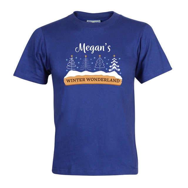 Personalised Winter Wonderland Christmas T-Shirt - Child