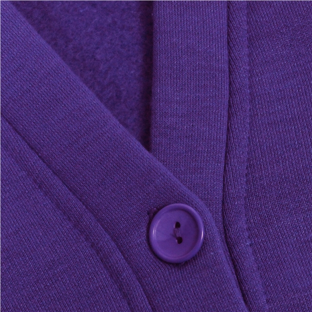 Purple Sweatshirt Cardigan