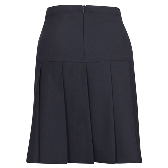 Navy Senior Pleated School Skirt