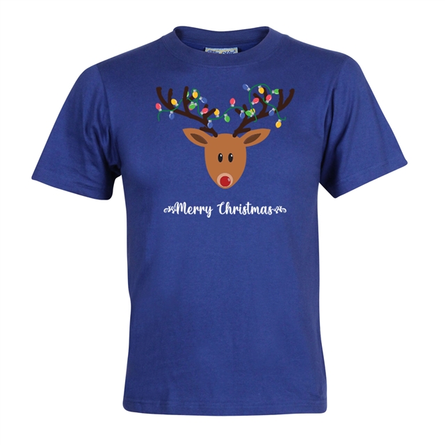 Reindeer Fairy Lights Christmas T-Shirt - Child