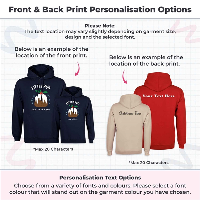 Little Pud Christmas Hoodie - Adult
