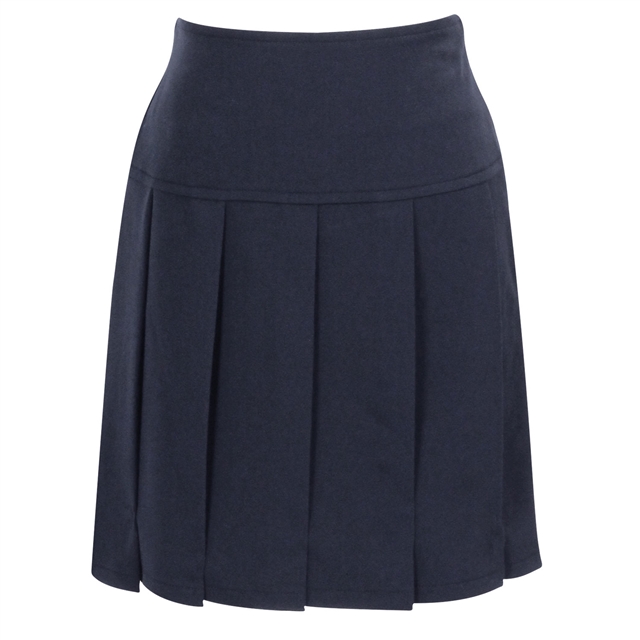 Navy Junior Pleated School Skirt
