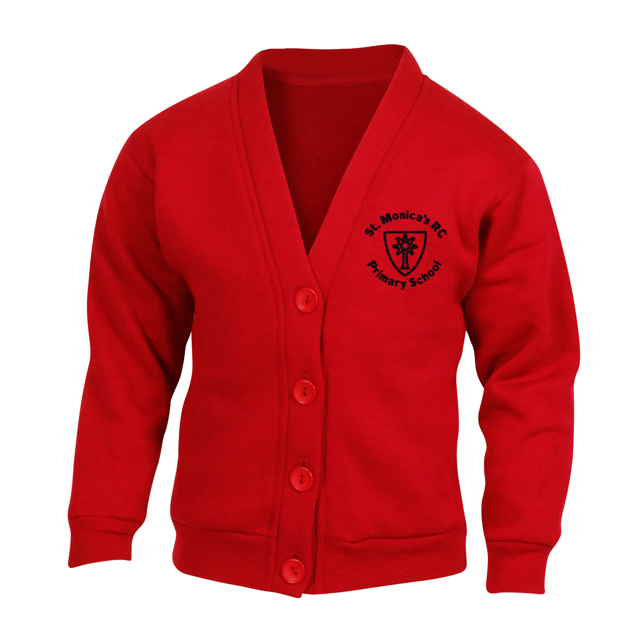 St Monicas Primary School Sweatshirt Cardigan