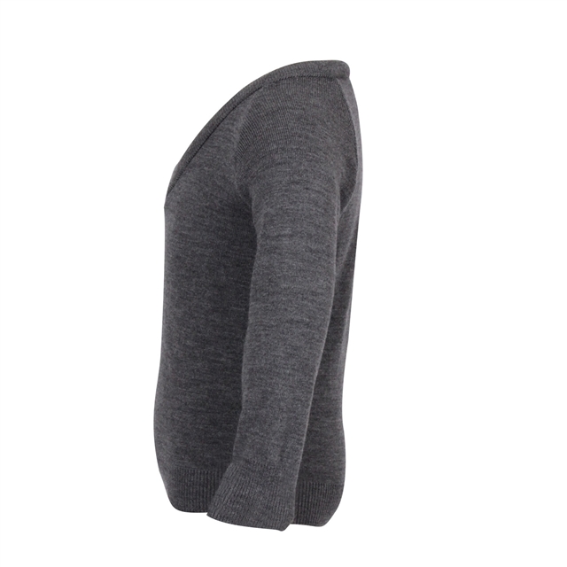 Grey V-Neck School Jumper