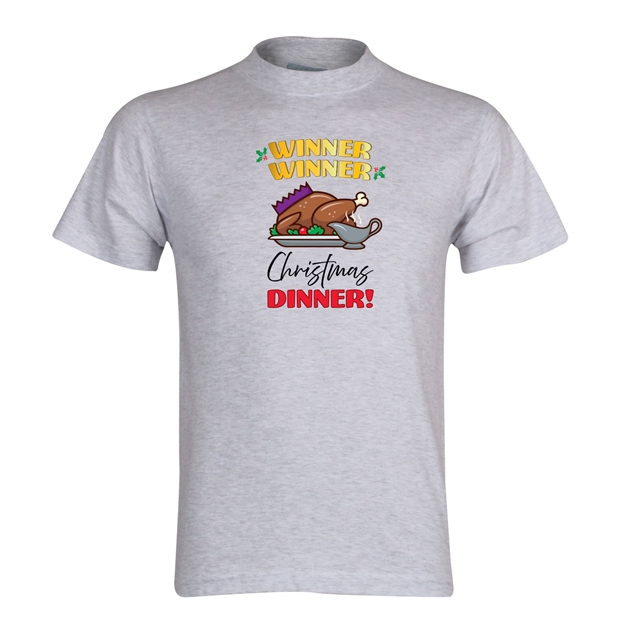 Winner Winner Christmas Dinner T-Shirt - Adult
