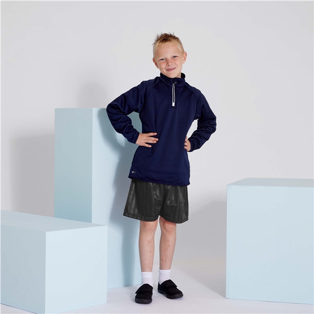 Black Shadow Stripe PE Shorts