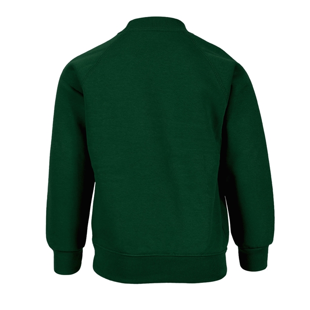 Bottle Green Cotton Rich School Sweatshirt