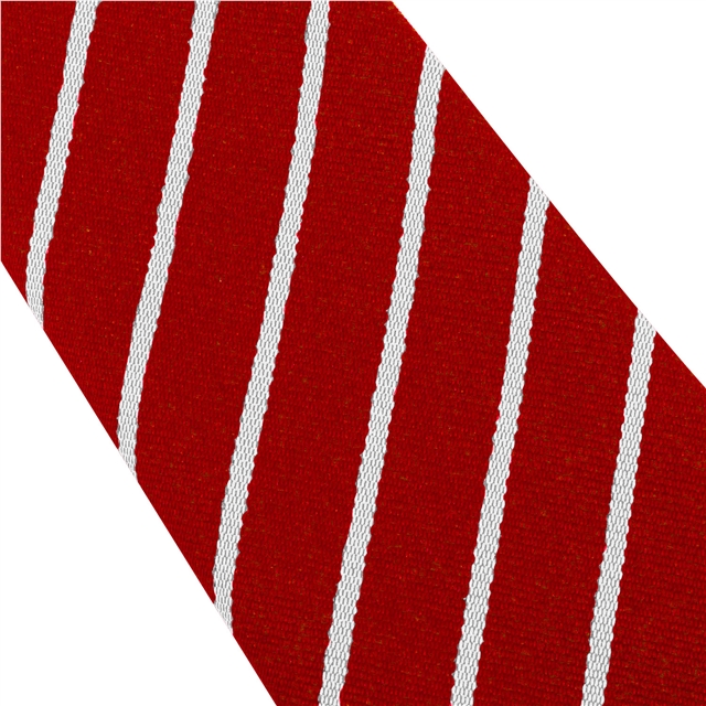 Red White Thin Stripe Tie