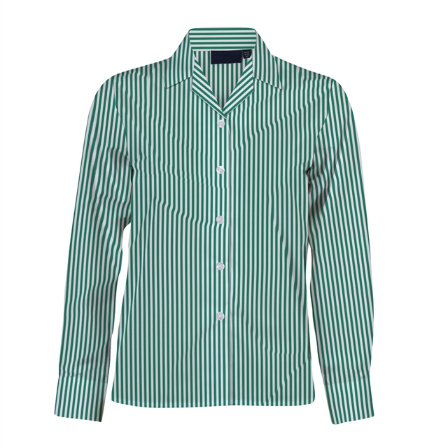 Dartford Grammar School For Girls Long Sleeve Revere Blouse - Twin Pack