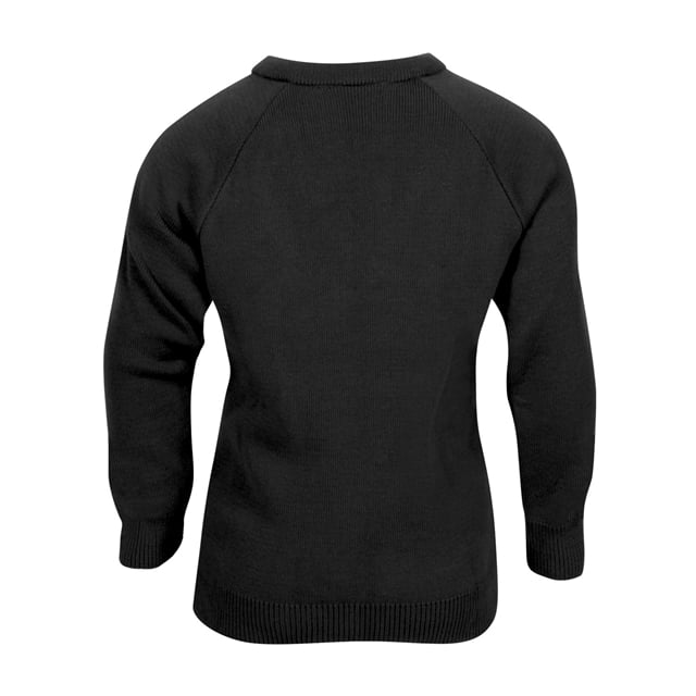 Black V-Neck School Jumper