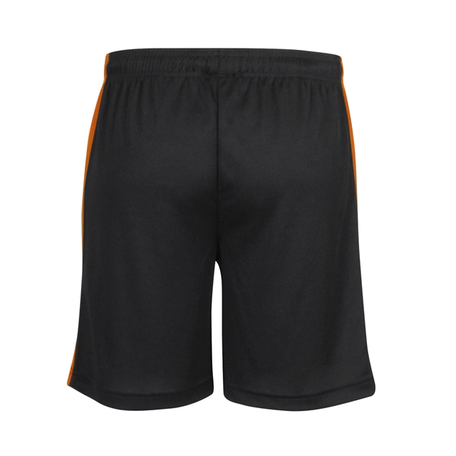 Black Orange Unisex Sports Shorts