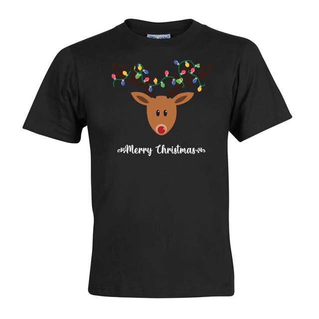 Reindeer Fairy Lights Christmas T-Shirt - Child