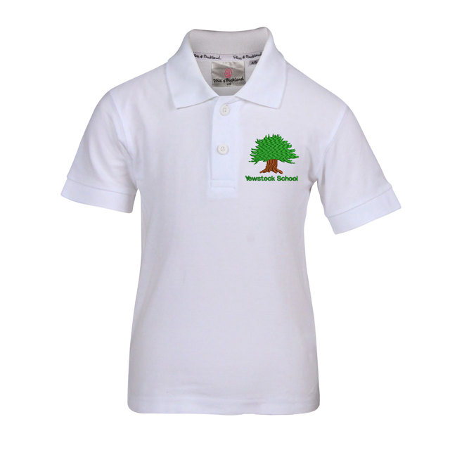 Yewstock School White Polo Shirt - Year 10 to11 