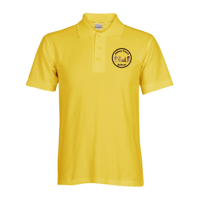 Abbey Court School Staff Polo Shirt - Lemon/Gold 