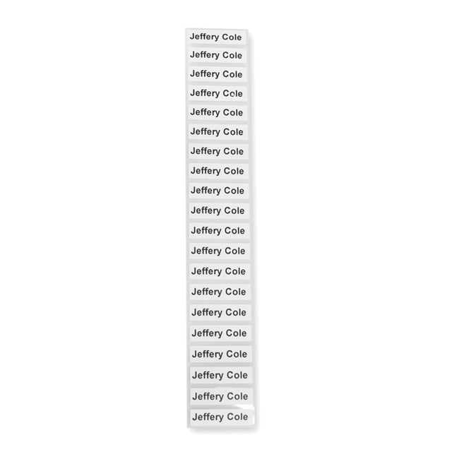 Iron On Name Labels - 20 Per Pack