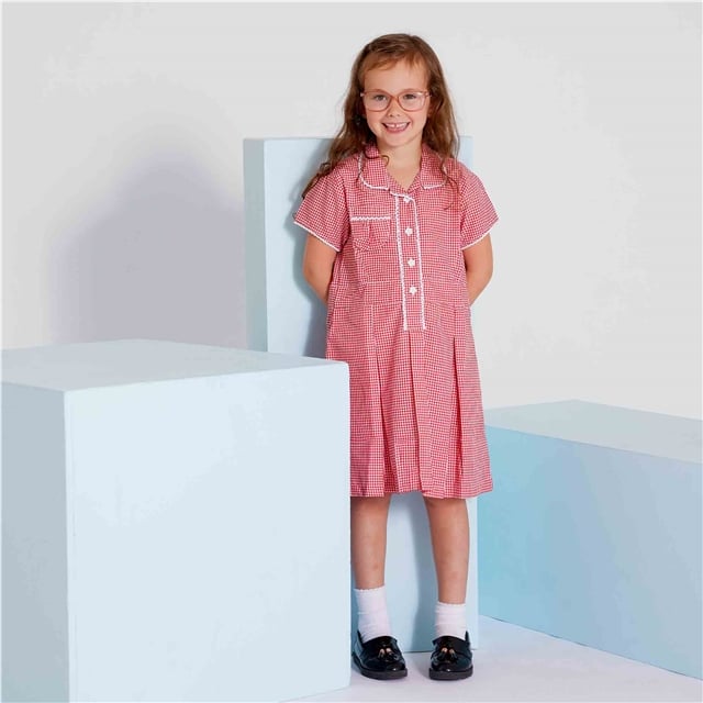 Gingham School Summer Dress