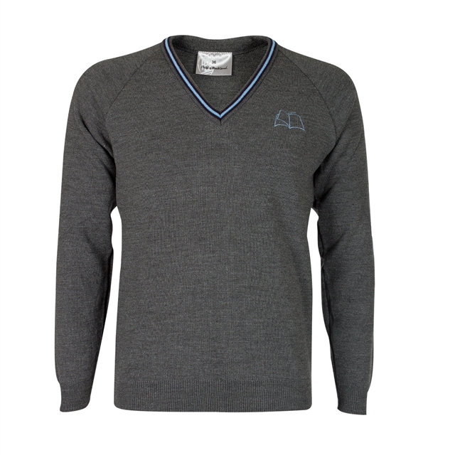 The Turner Free School Jumper V-Neck Jumper with 3 Stripes - Years 8 to 11