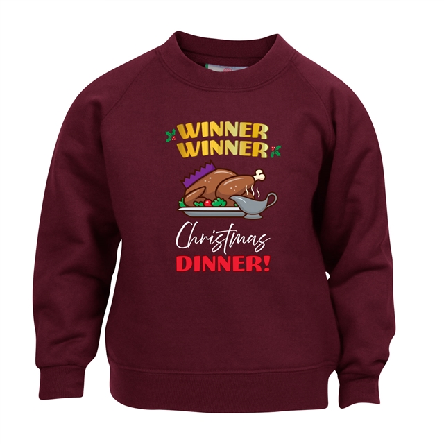Winner Winner Christmas Dinner Sweatshirt - Child 