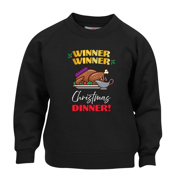 Winner Winner Christmas Dinner Sweatshirt - Child 