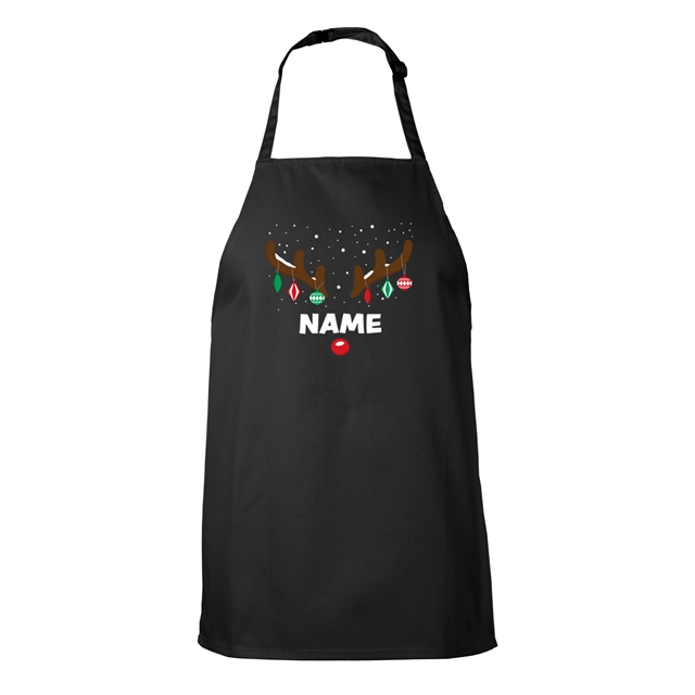 Reindeer Antlers Personalised Christmas Apron - Child