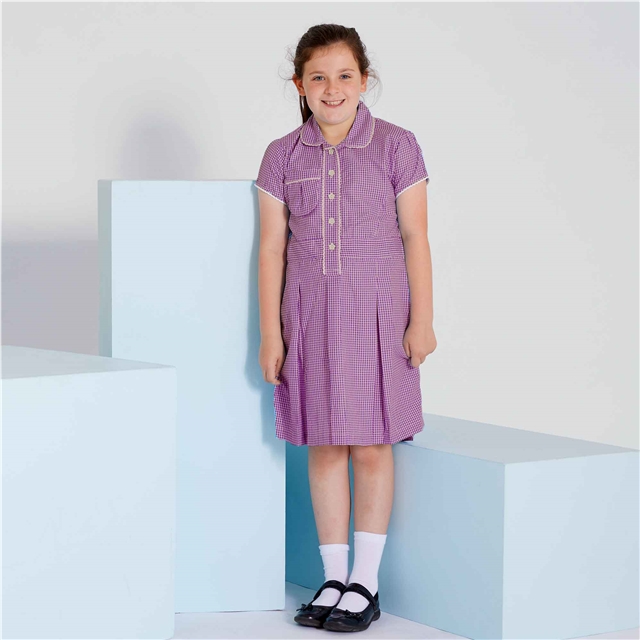 Gingham School Summer Dress