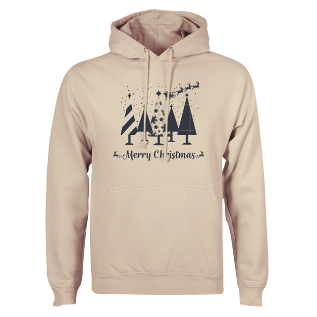 Merry Christmas Trees Hoodie - Adult