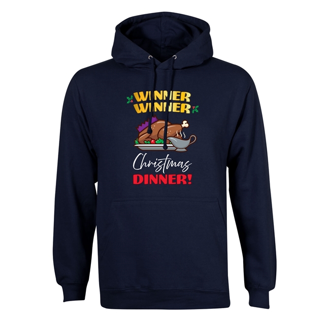Winner Winner Christmas Dinner Hoodie - Adult