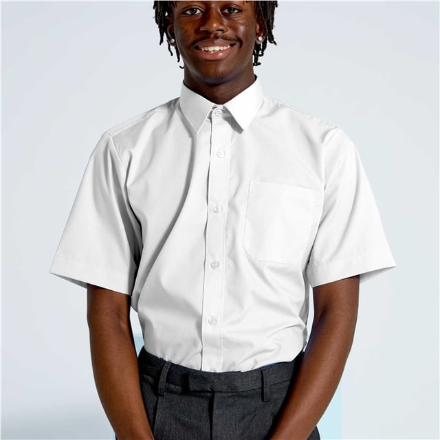 Short Sleeve School Shirt - Twin Pack