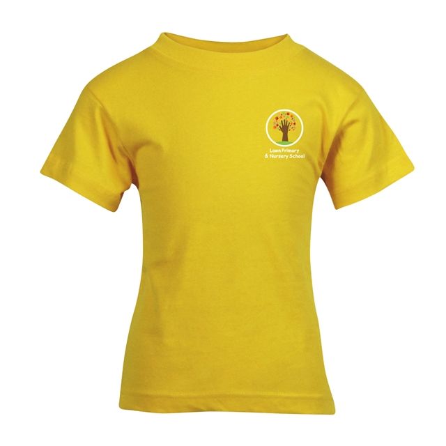 Lawn Primary School PE Cotton T-Shirt