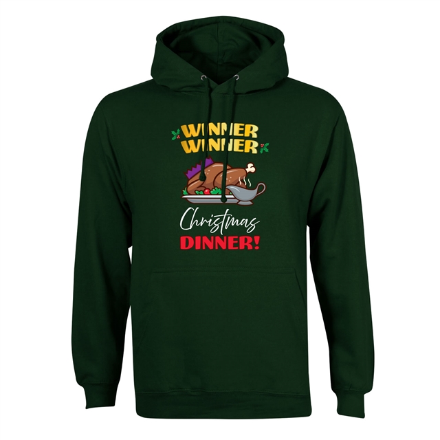 Winner Winner Christmas Dinner Hoodie - Adult