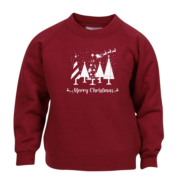 Merry Christmas Trees Sweatshirt - Child