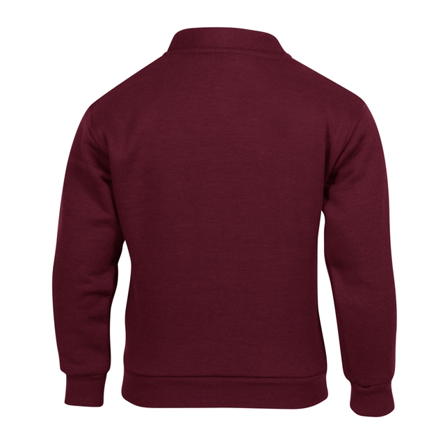 Maroon School Sweatshirt Cardigan