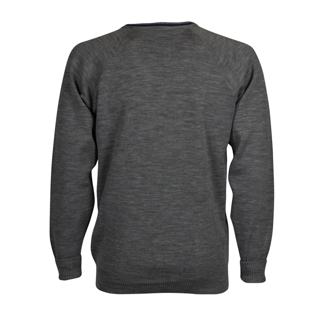 Stour Valley V Neck Jumper with Stripe