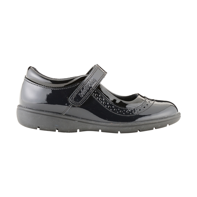 Junior Girls Black Patent Mary Jane Shoes