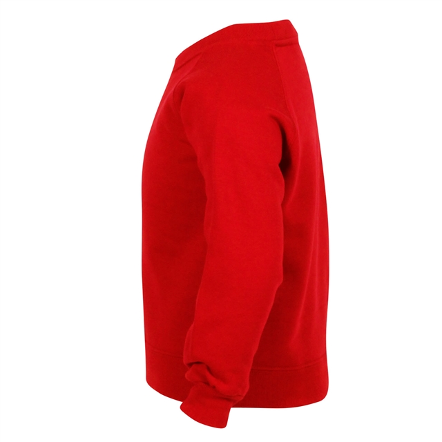 Red Crew Neck School Sweatshirt