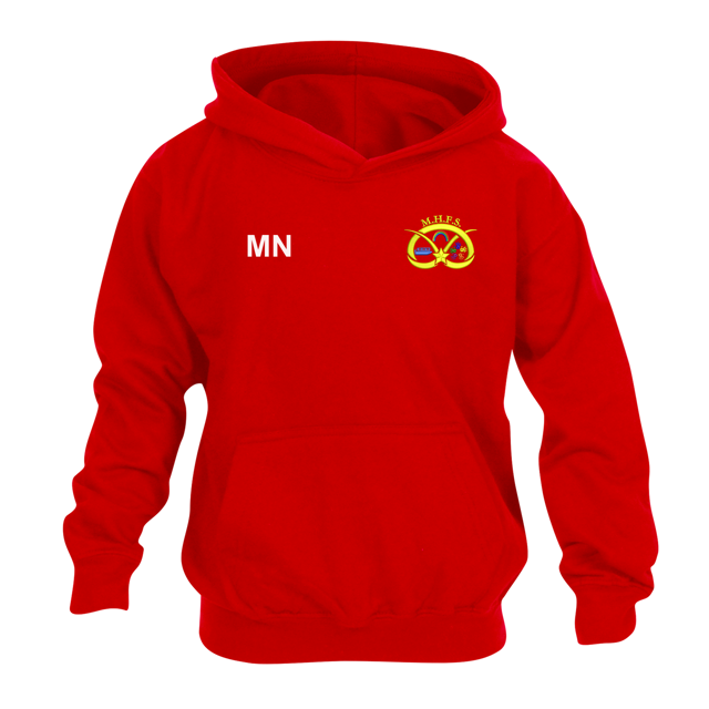 Manor Hill First School Hoodie with Initials