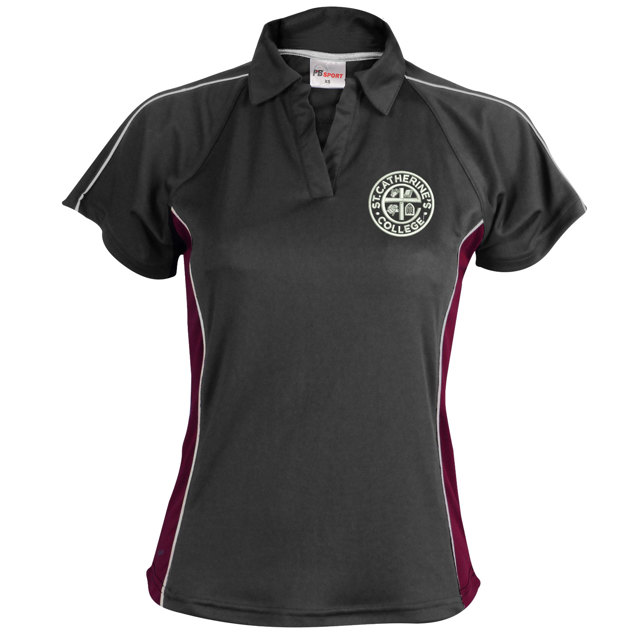St Catherine's College Girl Fit PE Polo Shirt